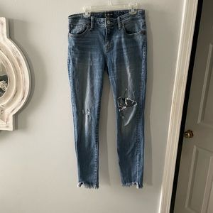 Lucky Brand distressed skinny jeans